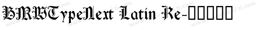 BMWTypeNext Latin Re字体转换